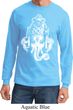 Mens Yoga Shirt BIG Ganesha Head Long Sleeve Tee T-Shirt