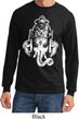 Mens Yoga Shirt BIG Ganesha Head Long Sleeve Tee T-Shirt