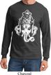 Mens Yoga Shirt BIG Ganesha Head Long Sleeve Tee T-Shirt