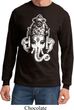 Mens Yoga Shirt BIG Ganesha Head Long Sleeve Tee T-Shirt