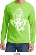 Mens Yoga Shirt BIG Ganesha Head Long Sleeve Tee T-Shirt