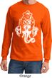 Mens Yoga Shirt BIG Ganesha Head Long Sleeve Tee T-Shirt
