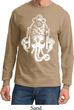Mens Yoga Shirt BIG Ganesha Head Long Sleeve Tee T-Shirt