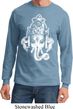 Mens Yoga Shirt BIG Ganesha Head Long Sleeve Tee T-Shirt