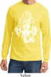 Mens Yoga Shirt BIG Ganesha Head Long Sleeve Tee T-Shirt