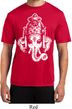 Mens Yoga Shirt BIG Ganesha Head Moisture Wicking Tee T-Shirt