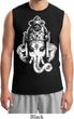 Mens Yoga Shirt BIG Ganesha Head Muscle Tee T-Shirt