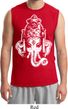 Mens Yoga Shirt BIG Ganesha Head Muscle Tee T-Shirt