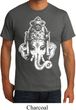 Mens Yoga Shirt BIG Ganesha Head Organic Tee T-Shirt