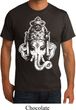 Mens Yoga Shirt BIG Ganesha Head Organic Tee T-Shirt
