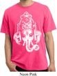 Mens Yoga Shirt BIG Ganesha Head Pigment Dyed Tee T-Shirt