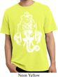 Mens Yoga Shirt BIG Ganesha Head Pigment Dyed Tee T-Shirt