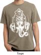 Mens Yoga Shirt BIG Ganesha Head Pigment Dyed Tee T-Shirt