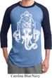 Mens Yoga Shirt BIG Ganesha Head Raglan Tee T-Shirt