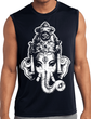 Clearance - Mens BIG Ganesha Head Sleeveless Yoga Shirt