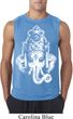 Mens Yoga Shirt BIG Ganesha Head Sleeveless Tee T-Shirt