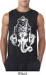 Mens Yoga Shirt BIG Ganesha Head Sleeveless Tee T-Shirt
