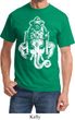 Mens Yoga Shirt BIG Ganesha Head Tee T-Shirt