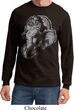 Mens Yoga Shirt BIG Ganesha Profile Long Sleeve Tee T-Shirt