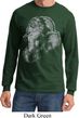 Mens Yoga Shirt BIG Ganesha Profile Long Sleeve Tee T-Shirt