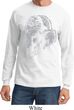 Mens Yoga Shirt BIG Ganesha Profile Long Sleeve Tee T-Shirt
