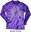 Mens Yoga Shirt BIG Ganesha Profile Long Sleeve Tie Dye Tee T-shirt