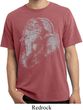 Mens Yoga Shirt BIG Ganesha Profile Pigment Dyed Tee T-Shirt