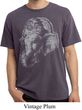 Mens Yoga Shirt BIG Ganesha Profile Pigment Dyed Tee T-Shirt