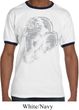Mens Yoga Shirt BIG Ganesha Profile Ringer Tee T-Shirt