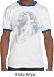 Mens Yoga Shirt BIG Ganesha Profile Ringer Tee T-Shirt