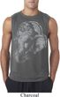 Mens Yoga Shirt BIG Ganesha Profile Sleeveless Tee T-Shirt