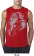 Mens Yoga Shirt BIG Ganesha Profile Sleeveless Tee T-Shirt