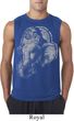 Mens Yoga Shirt BIG Ganesha Profile Sleeveless Tee T-Shirt