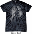 Mens Yoga Shirt BIG Ganesha Profile Spider Tie Dye Tee T-shirt