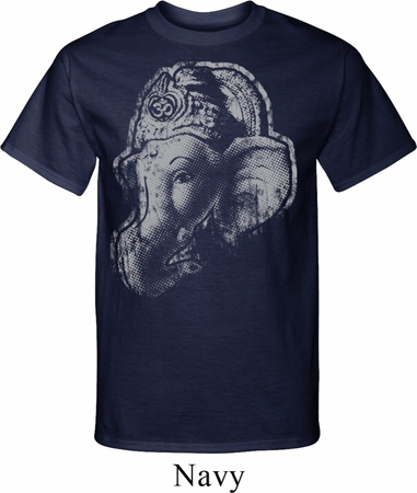 Mens Yoga Shirt BIG Ganesha Profile Tall Tee T-Shirt