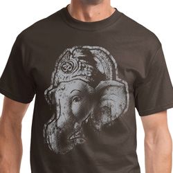 Mens Yoga Shirt BIG Ganesha Profile Tee T-Shirt