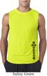 Mens Yoga Shirt Black 7 Chakras Bottom Print Sleeveless Tee T-Shirt