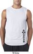 Mens Yoga Shirt Black 7 Chakras Bottom Print Sleeveless Tee T-Shirt