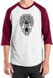 Mens Yoga Shirt Black Bodhi Tree Raglan Tee T-Shirt