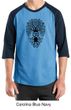 Mens Yoga Shirt Black Bodhi Tree Raglan Tee T-Shirt