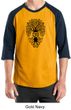 Mens Yoga Shirt Black Bodhi Tree Raglan Tee T-Shirt