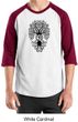 Mens Yoga Shirt Black Bodhi Tree Raglan Tee T-Shirt