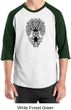 Mens Yoga Shirt Black Bodhi Tree Raglan Tee T-Shirt