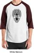 Mens Yoga Shirt Black Bodhi Tree Raglan Tee T-Shirt