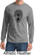 Mens Yoga Shirt Black Bodhi Tree Long Sleeve Tee T-Shirt