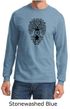 Mens Yoga Shirt Black Bodhi Tree Long Sleeve Tee T-Shirt