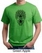 Mens Yoga Shirt Black Bodhi Tree Organic Tee T-Shirt