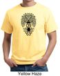 Mens Yoga Shirt Black Bodhi Tree Organic Tee T-Shirt
