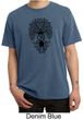 Mens Yoga Shirt Black Bodhi Tree Pigment Dyed Tee T-Shirt