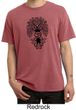 Mens Yoga Shirt Black Bodhi Tree Pigment Dyed Tee T-Shirt